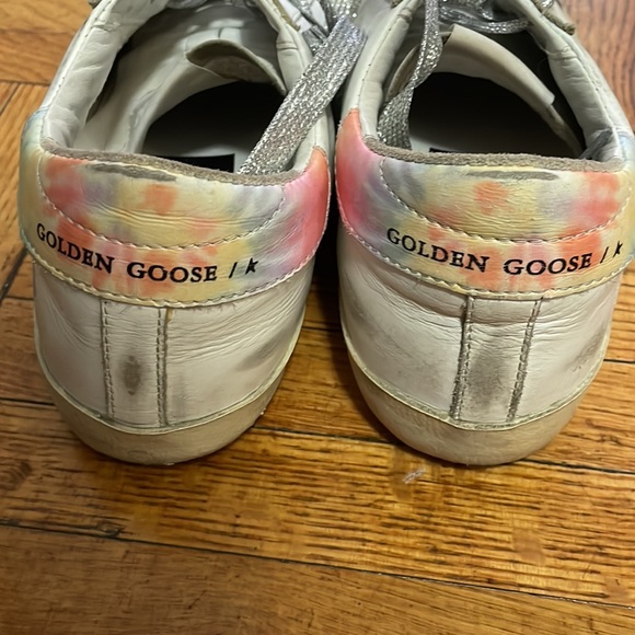 Golden goose, 37 tie dye with silver laces, great condition,  can send with box - Picture 4 of 5